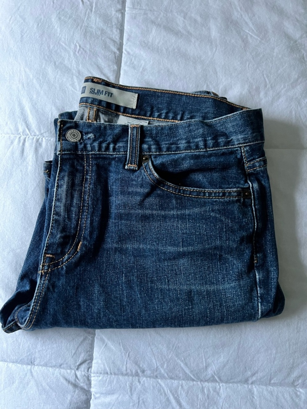 GAP Slim Fit Women's Dark Blue Denim Slim Fit Ankle Jeans 👖